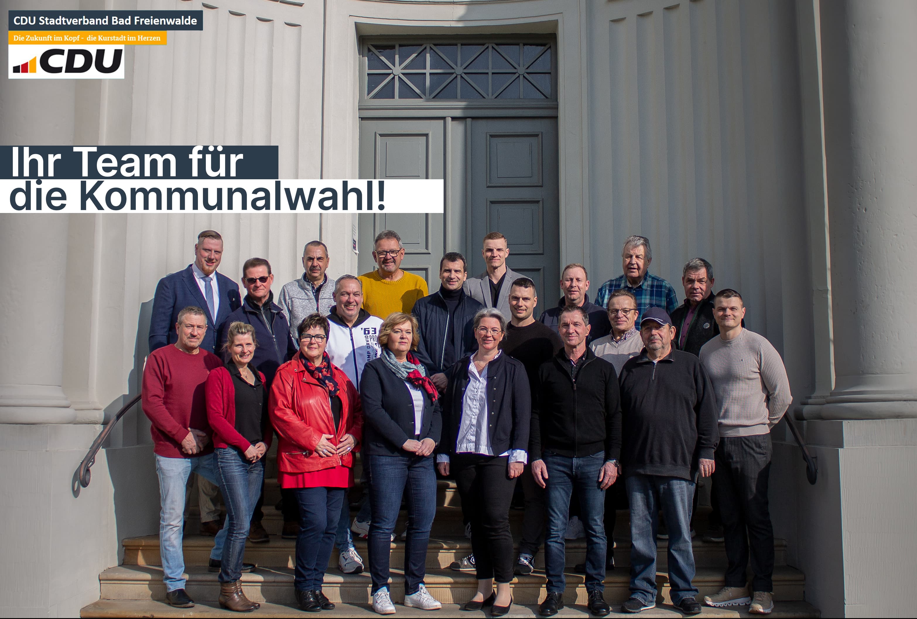 Gruppenbild der Kandidaten zur Kommunalwahl 2024